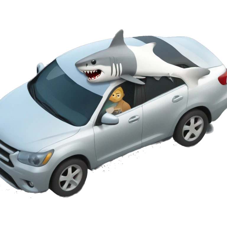 shark in a car  emoji