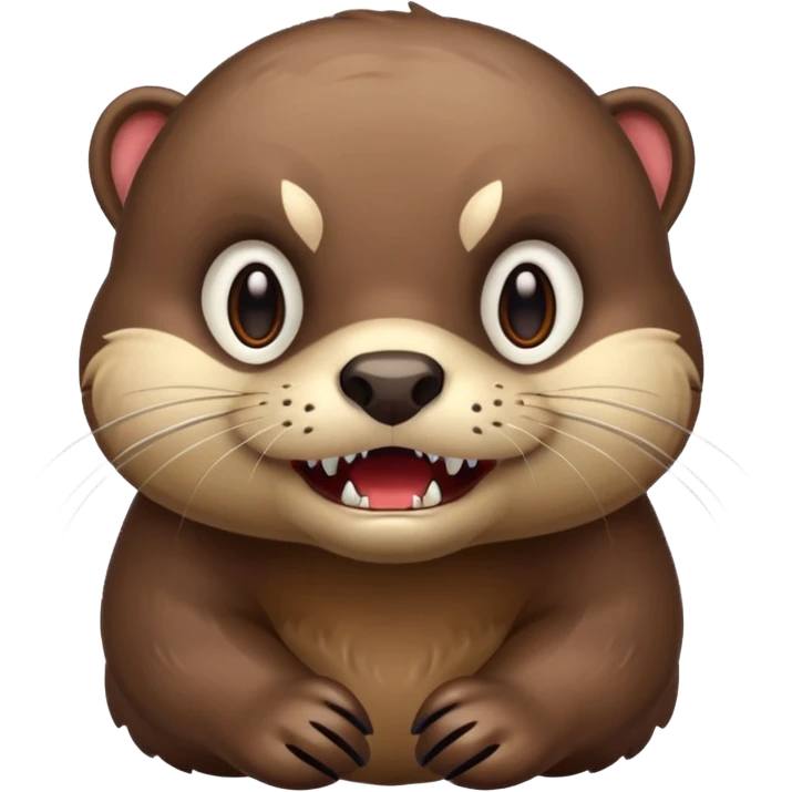 Otter who’s angry emoji