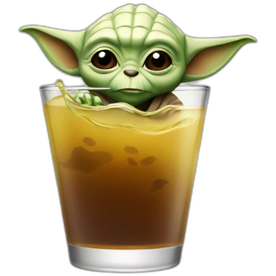 Yoda drink bear emoji