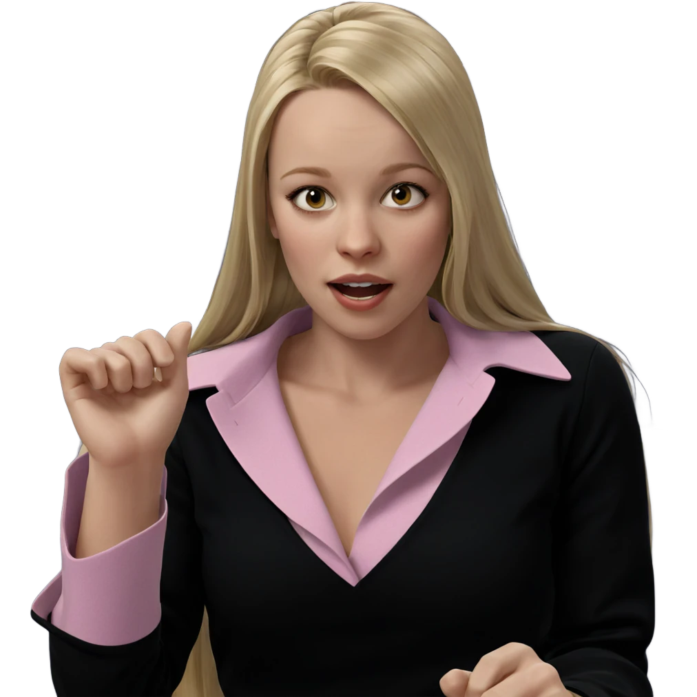 blonde girl with long hair emoji