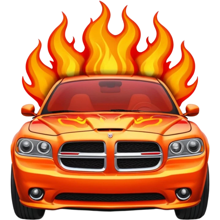 dodge hornet with flames  emoji