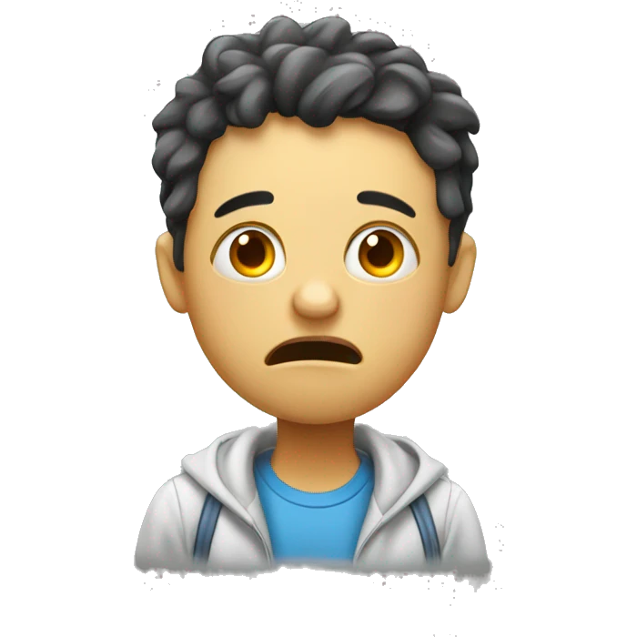 tired student before exam emoji