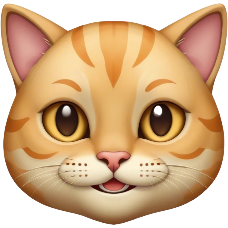 Half cat half man smiling emoji