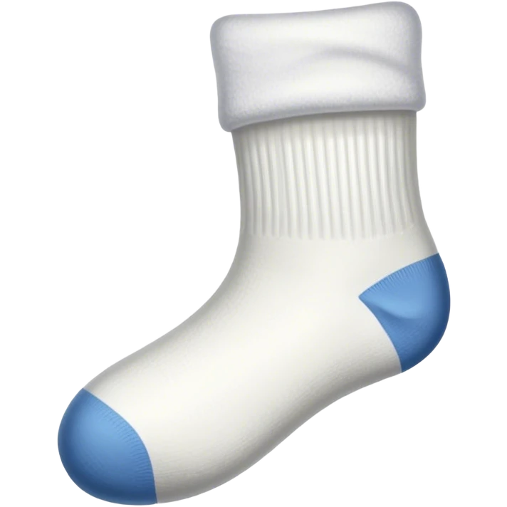 A dirty white sock emoji