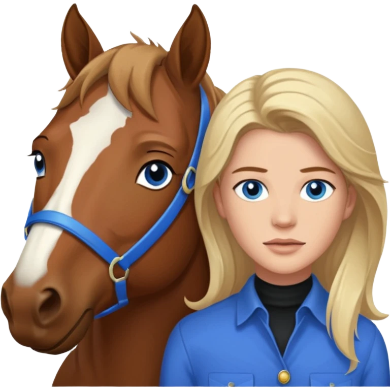 Remove rabbit ears from trevor donovan with blue eyes and danica mckellan and horse emoji
