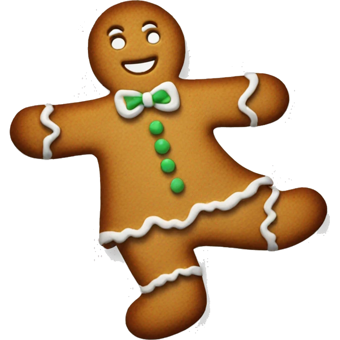 Gingerbread cookie cutter emoji