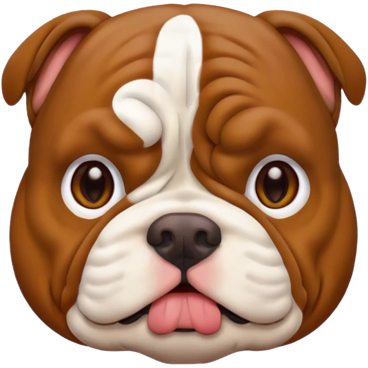 Bulldog tanning  emoji