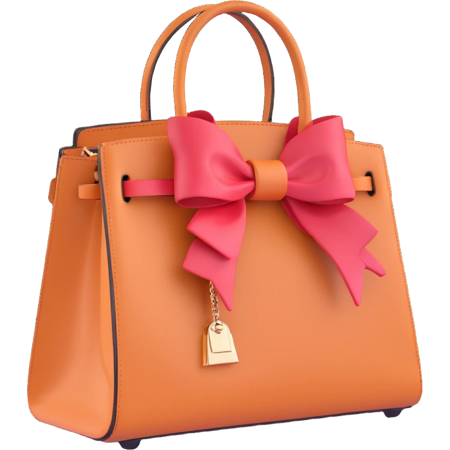 light pink birkin bag with bow emoji
