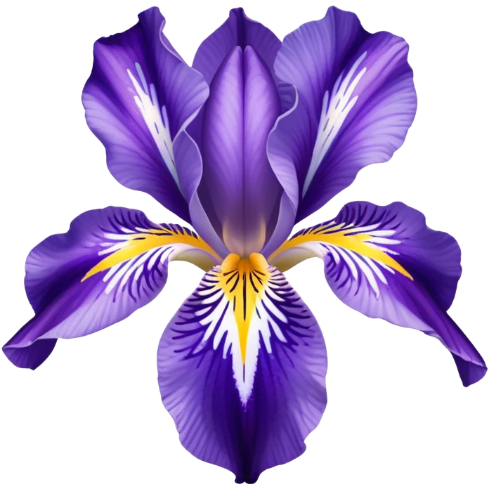 Croatian iris flower iconic  emoji