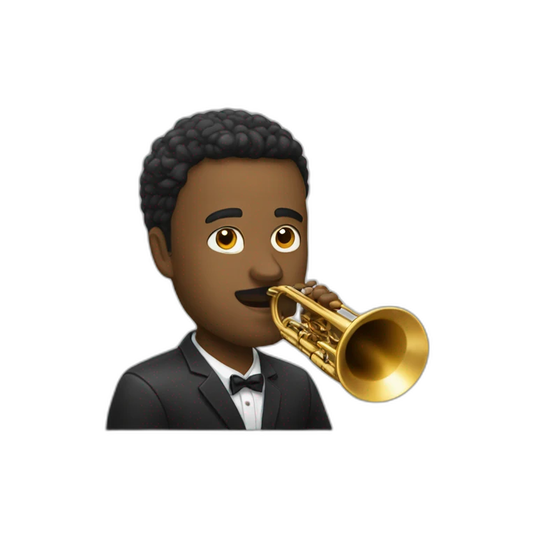 Homme qui fait du jazz emoji