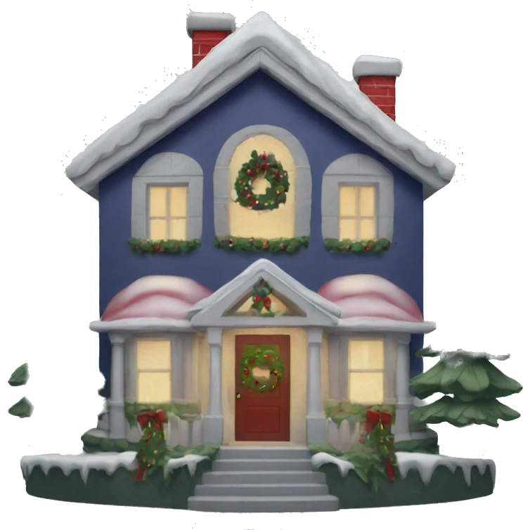 Christmas house emoji