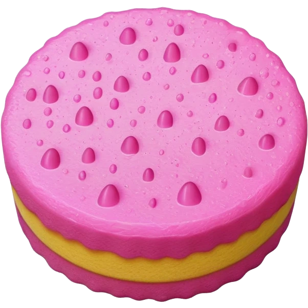 wet round pink sponge emoji