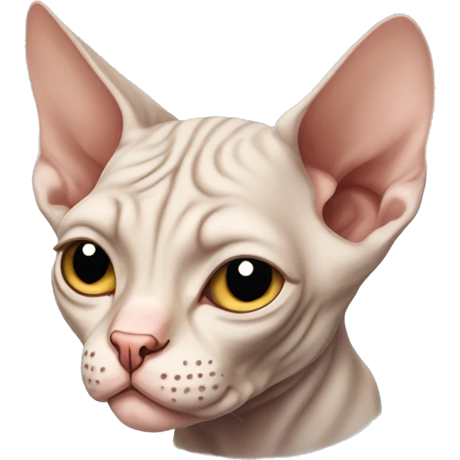sleepy sphynx cat emoji