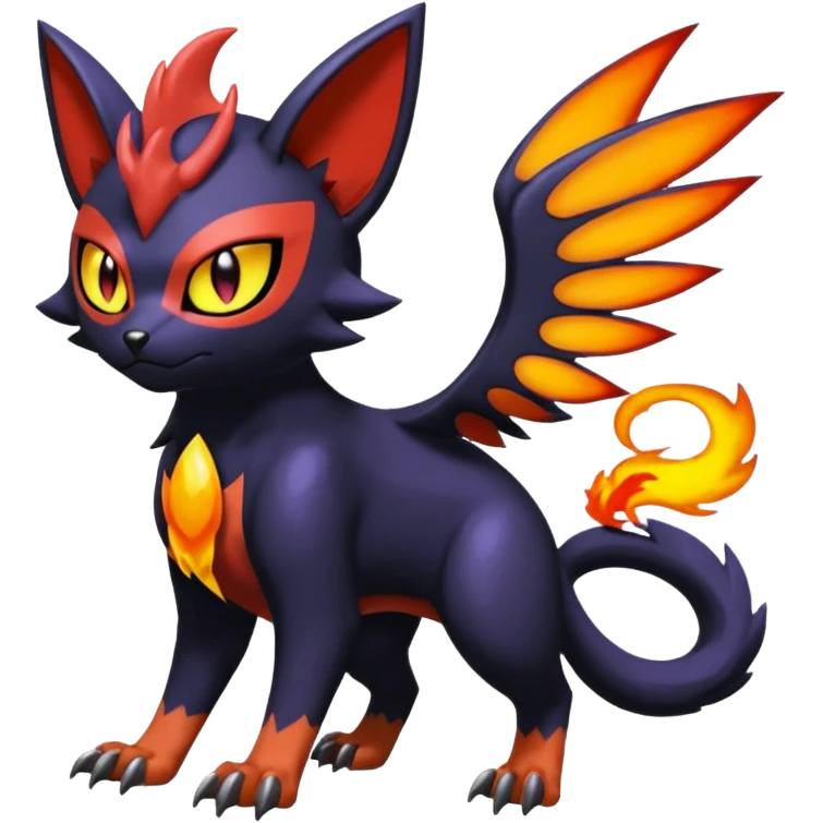 Noibat-Nargacuga-Litten-Torracat-fusion-Fakemon-Pokémon-creature  emoji