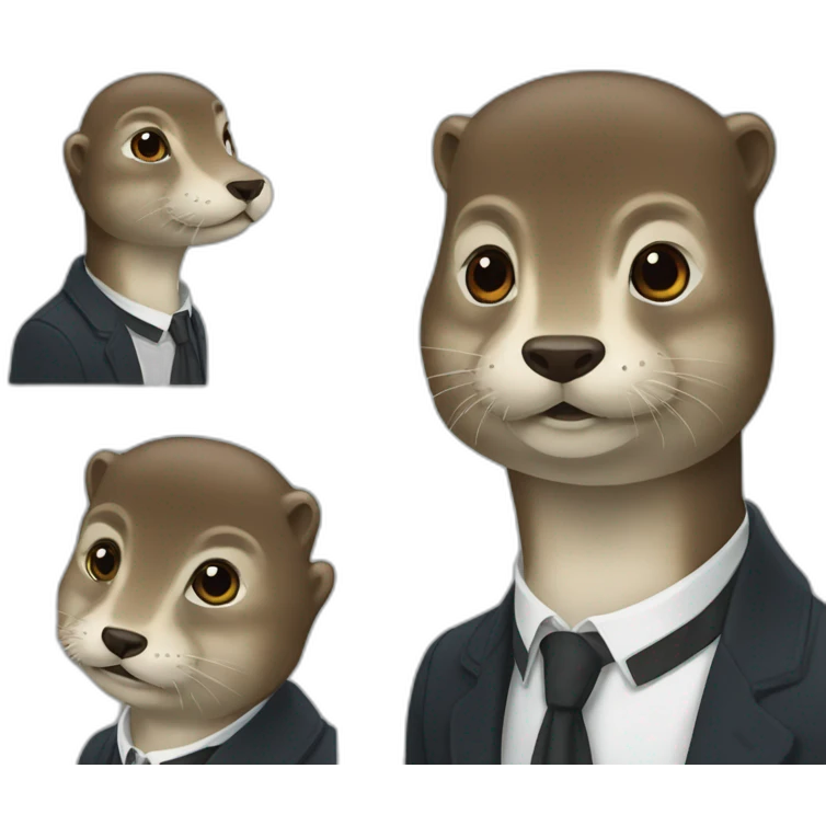 Loutre sur macron emoji