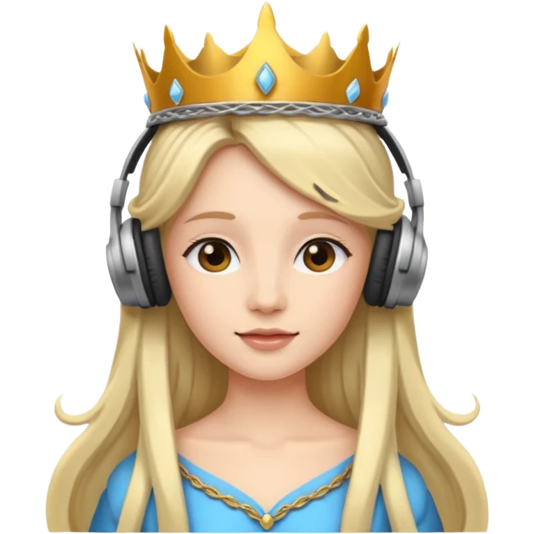 princess with headphones emoji