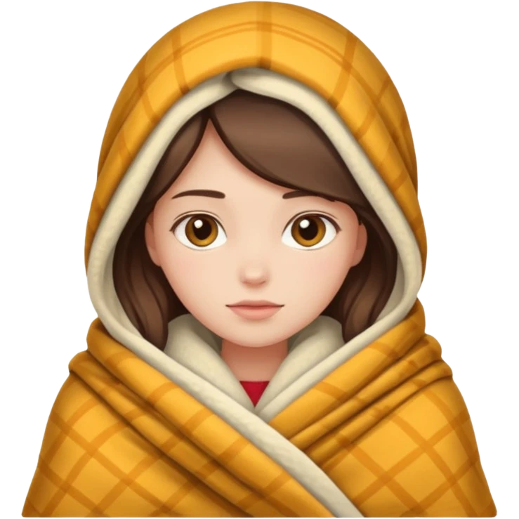 girl in a blanket emoji