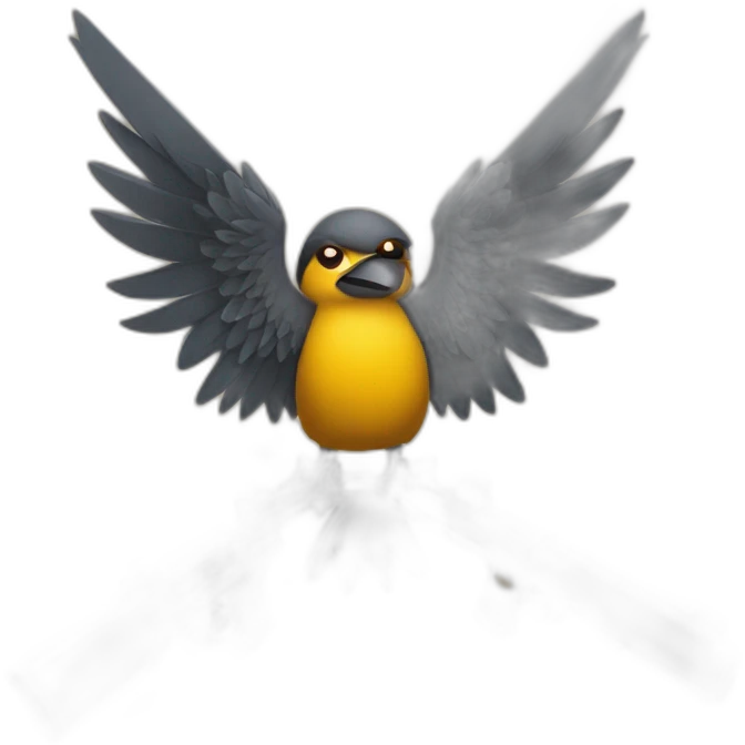 Bird with guns emoji