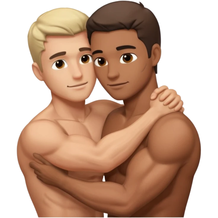 two naked men having sex  emoji