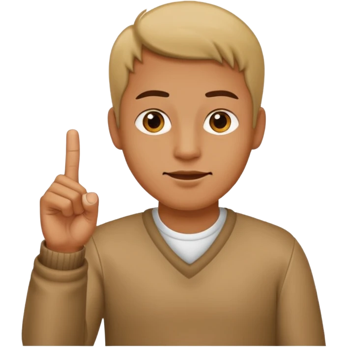Man holding up middle finger  emoji