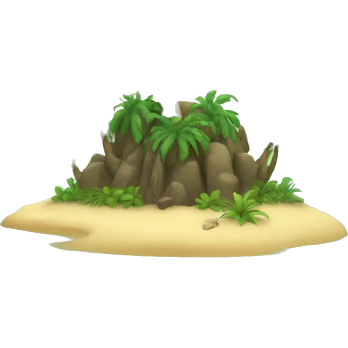tropical island  emoji