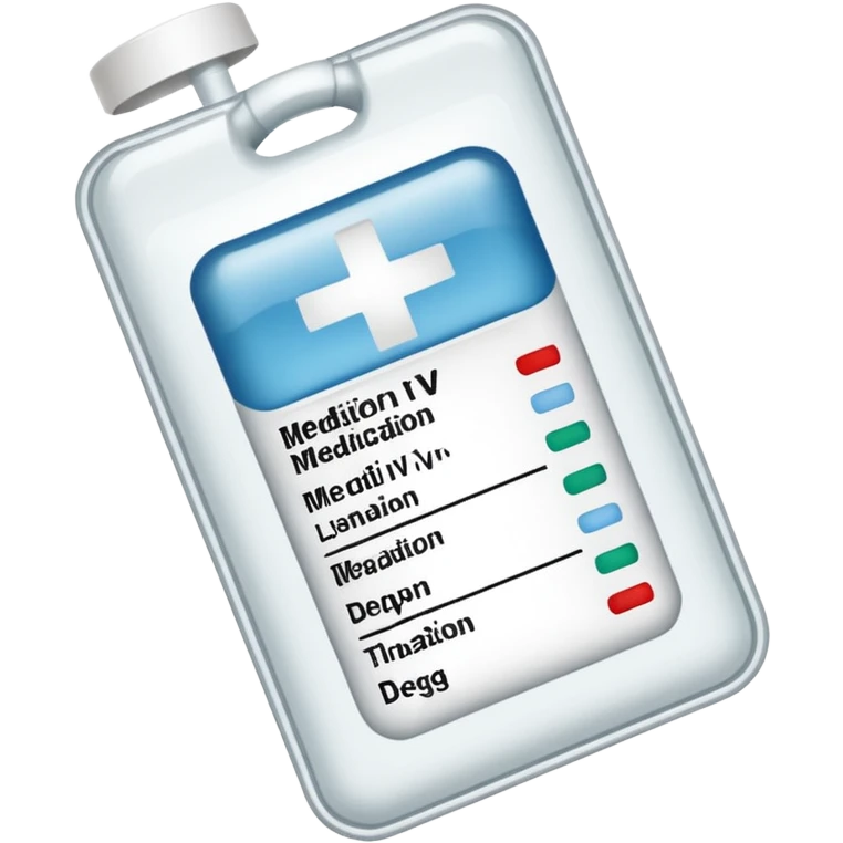 Medication iv label emoji