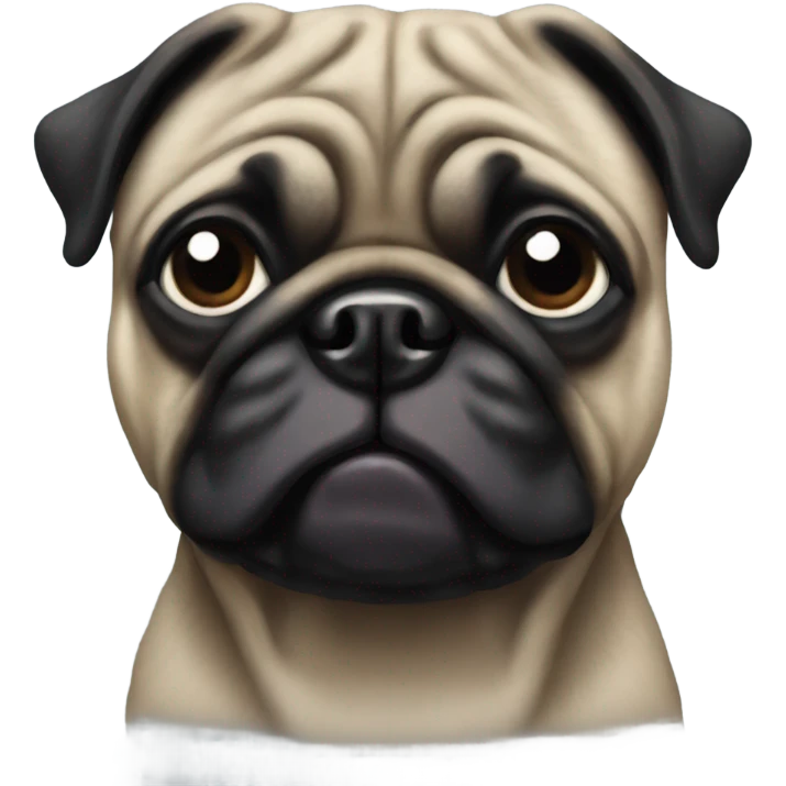 Brindle pug emoji