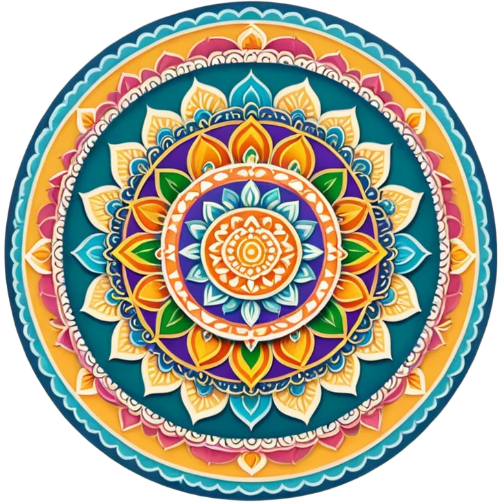 Beautiful hindi mandala  emoji