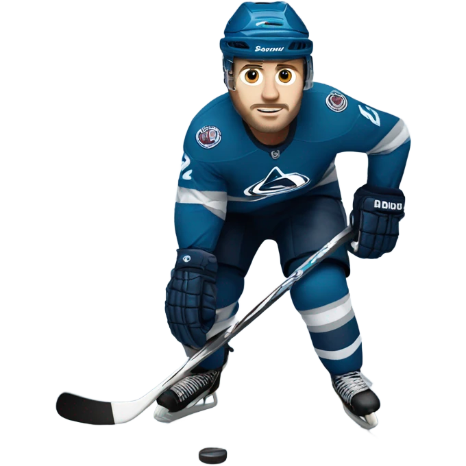 Avalanche hockey player emoji