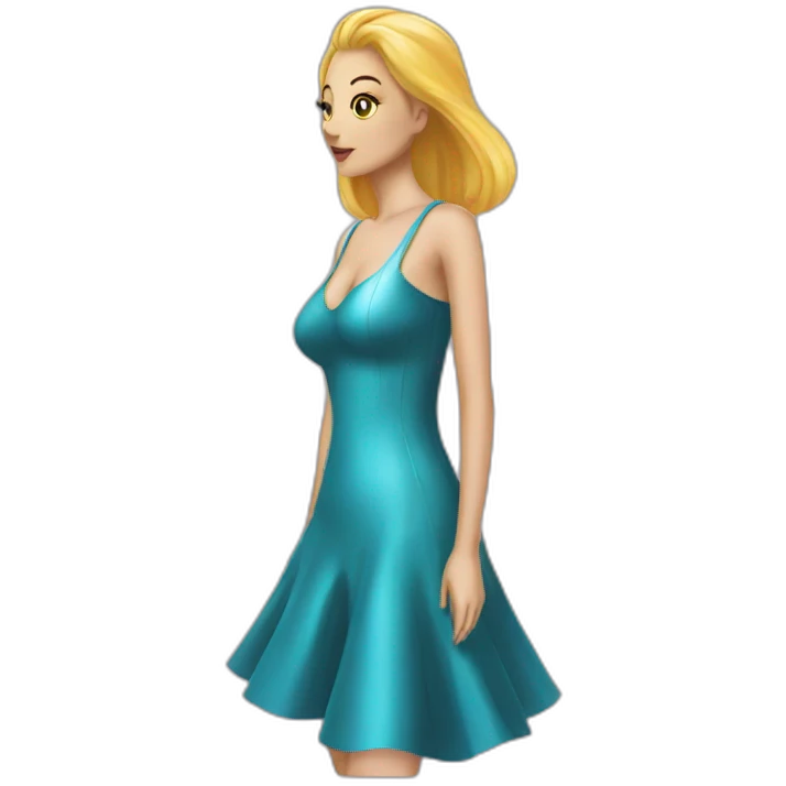 Latex dress emoji