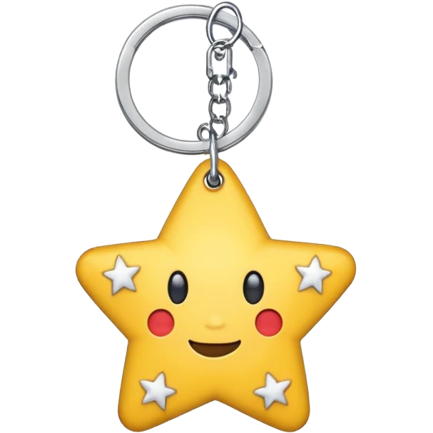 star shaped keychain emoji