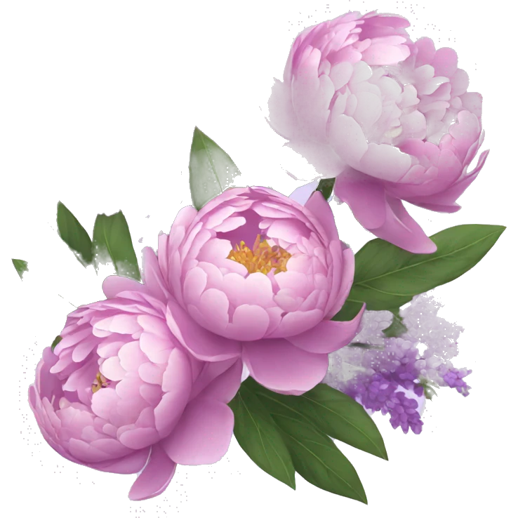 Peonies and lilacs  emoji