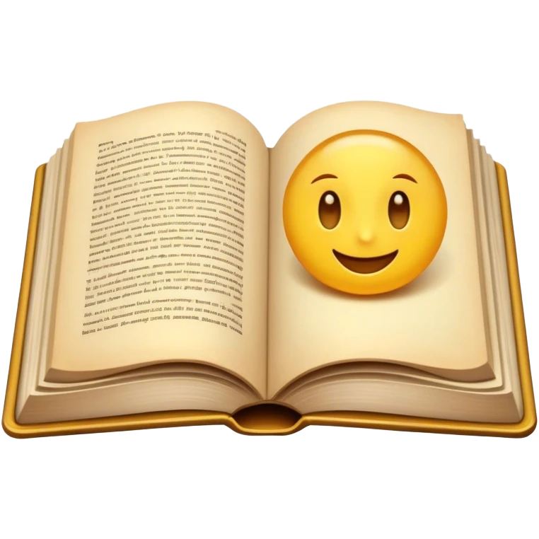 An opened book emoji