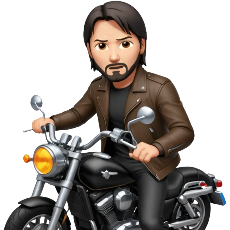 John Wick riding a motorcycle emoji