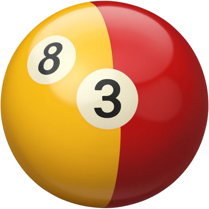 2 numbered billiard ball  emoji