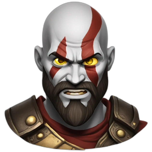 kratos silly face emoji