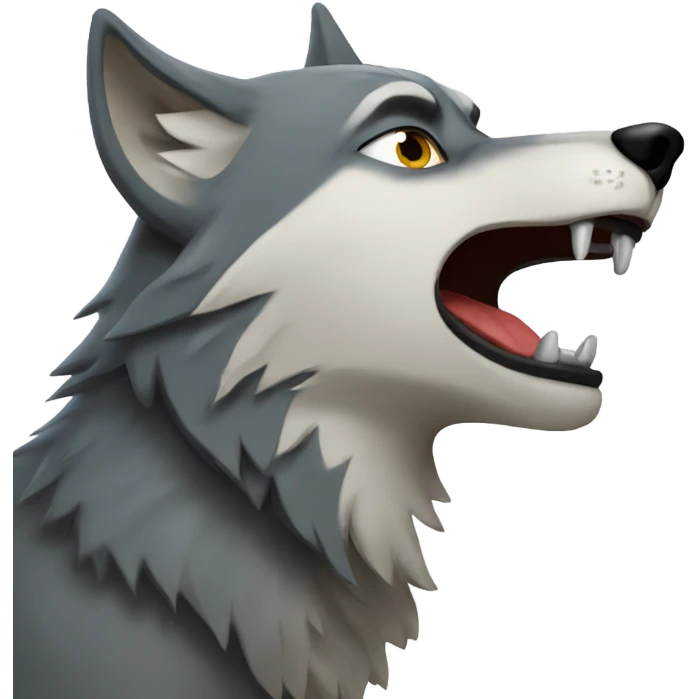 Wolf howling  emoji