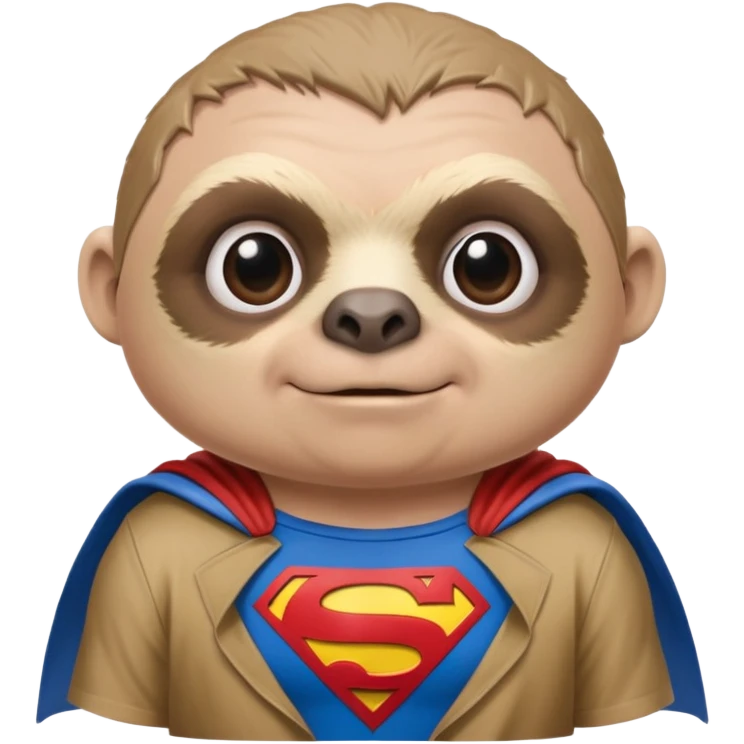 Sloth from The Goonies with Superman shirt emoji