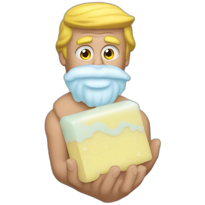 trump-holding-soap emoji