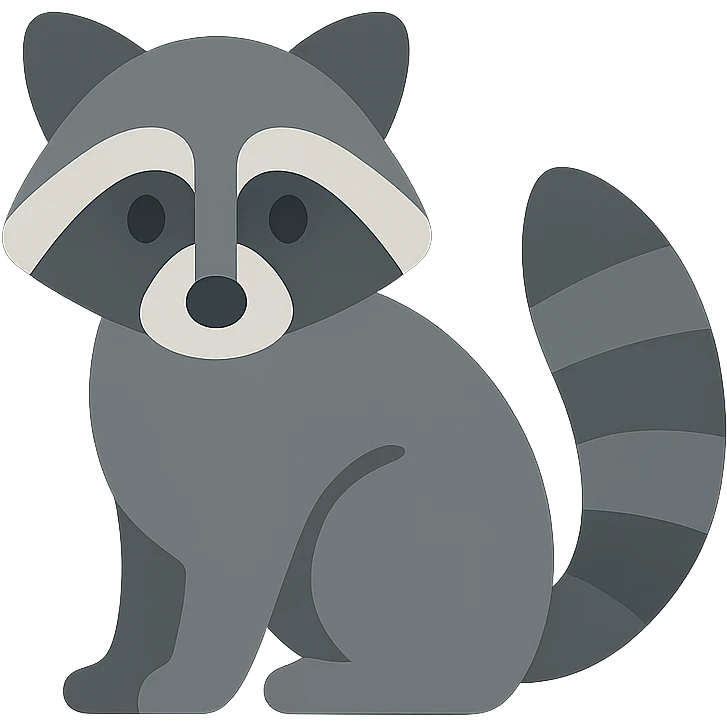 Raccoon emoji