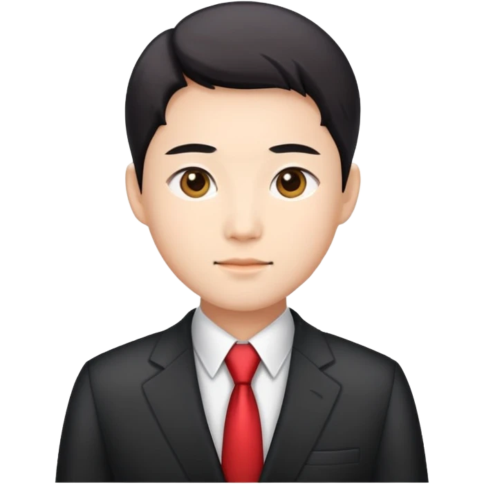 Chinese person in a business suit emoji