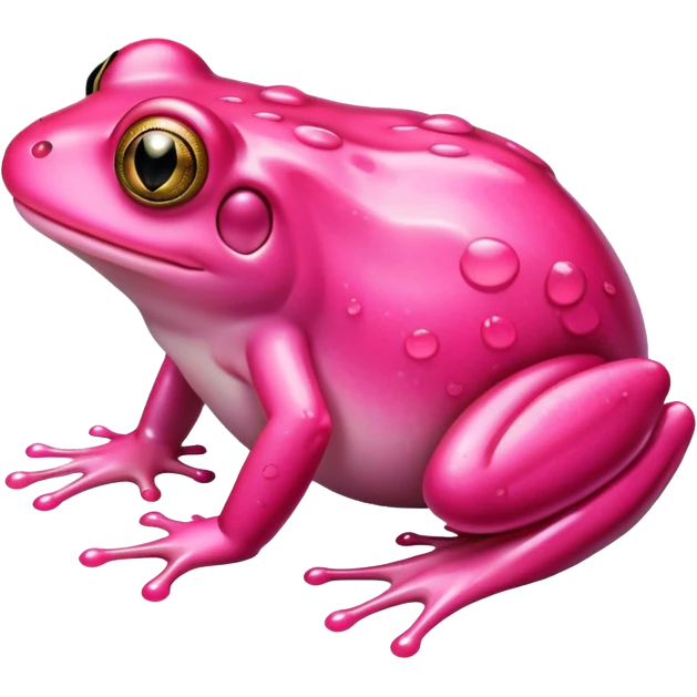 Pink frog emoji