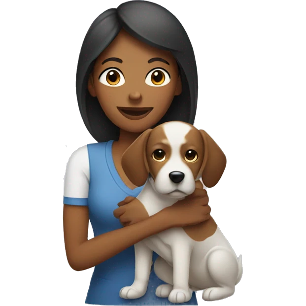 Mom with dog emoji