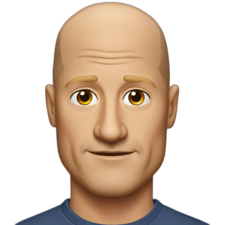 actor bald woody harrelson realistic emoji