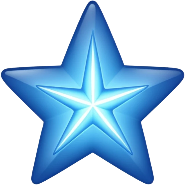 blue version of a ⭐ emoji