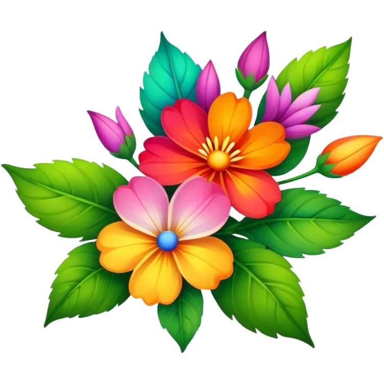Colorful Floral Fakémon emoji
