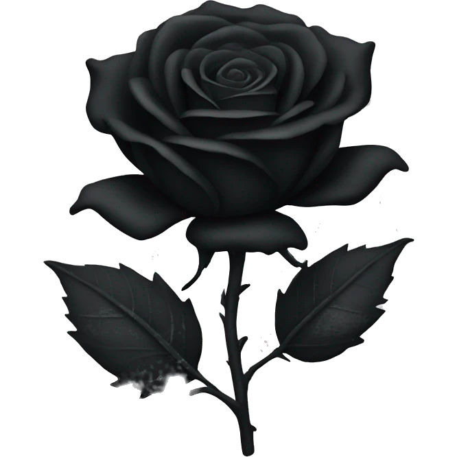 Black rose emoji