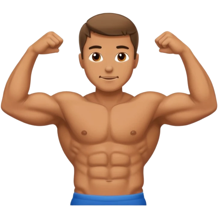 man doing abdominals emoji