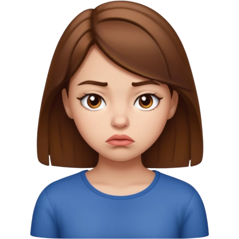 girl pouting emoji