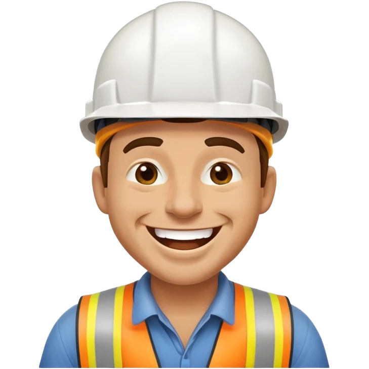 builder laughing hard emoji